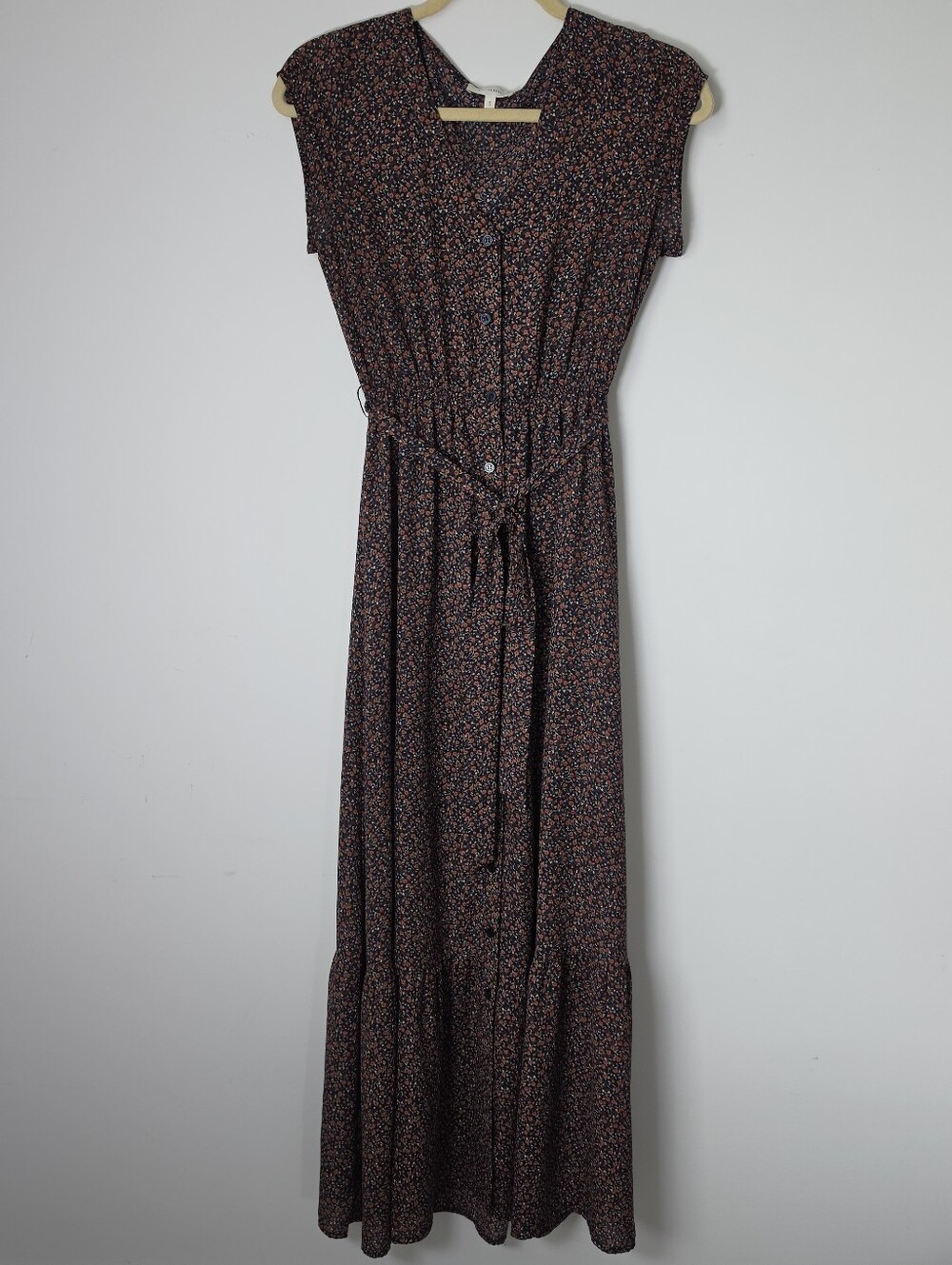 Bohme,Floral Cap-Sleeve Maxi Dress - Picture 2 of 11
